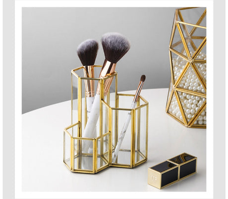 LIVETAI Elysia Chic Scandinavian Storage System Dressing Table Brush Organizer from LIVETAI