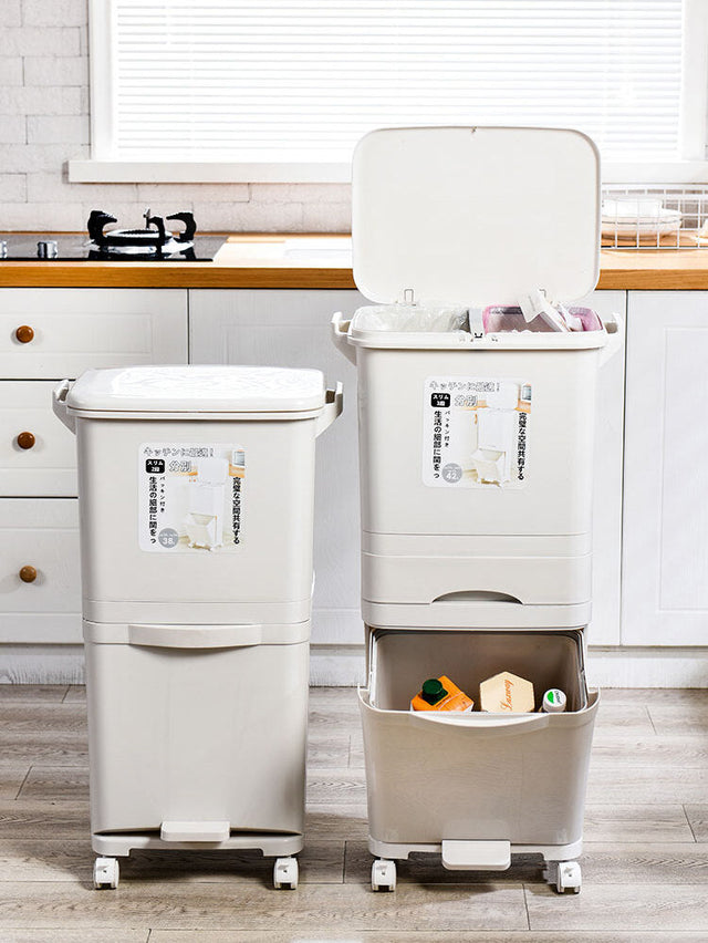 LIVETAI Hokkaido Multilayer Footstep Trash Can from LIVETAI