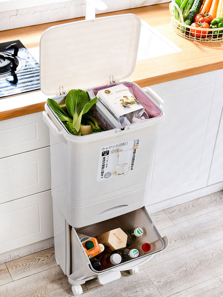 LIVETAI Hokkaido Multilayer Footstep Trash Can from LIVETAI