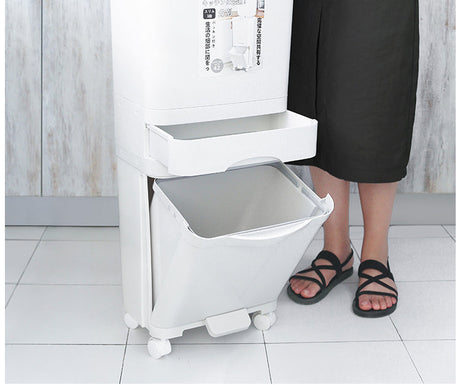 LIVETAI Hokkaido Multilayer Footstep Trash Can from LIVETAI