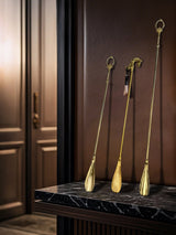 LIVETAI Isadora Elegant Brass Long Handle Shoe Horn from LIVETAI