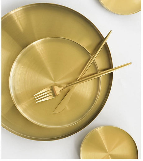 LIVETAI Kyushu Elegant Nordic Stainless Steel Tray from LIVETAI