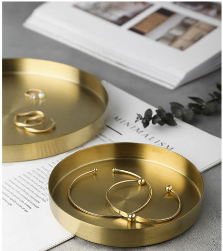 LIVETAI Kyushu Elegant Nordic Stainless Steel Tray from LIVETAI