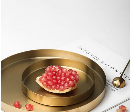 LIVETAI Kyushu Elegant Nordic Stainless Steel Tray from LIVETAI