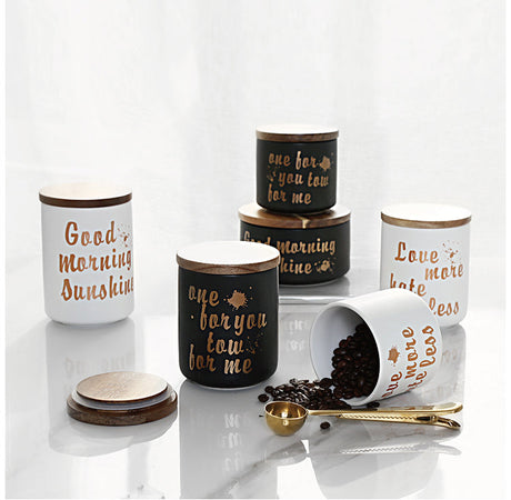 LIVETAI Marcellus Elegant Nordic Ceramic Storage Jar from LIVETAI