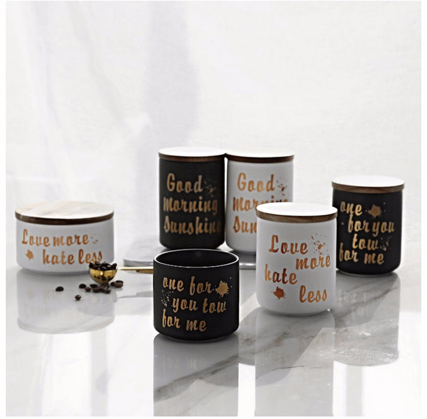 LIVETAI Marcellus Elegant Nordic Ceramic Storage Jar from LIVETAI