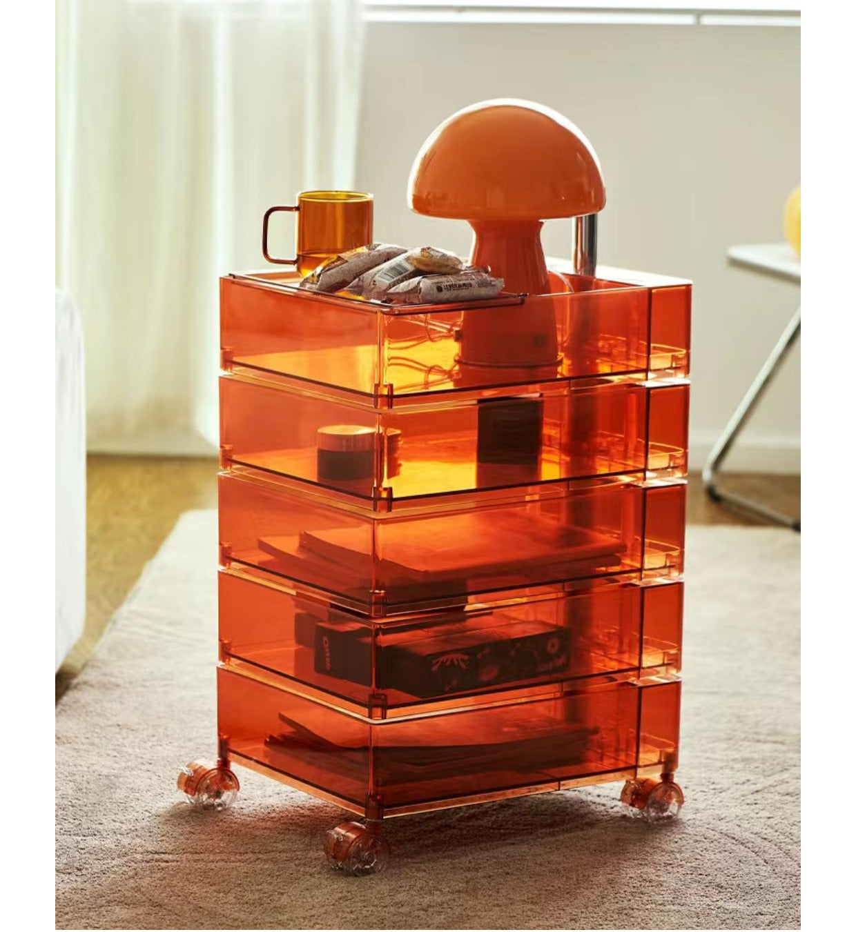 LIVETAI Mariposa Versatile Adjustable Storage Side Table from LIVETAI