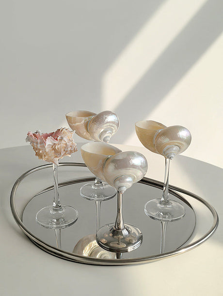LIVETAI Marisol Elegant Natural Conch Shell Goblet from LIVETAI