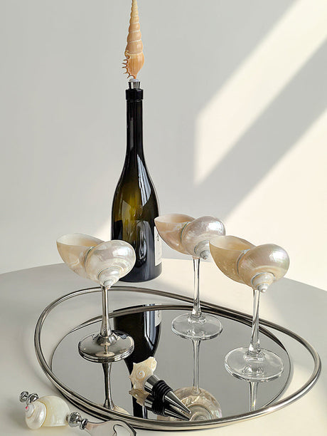 LIVETAI Marisol Elegant Natural Conch Shell Goblet from LIVETAI