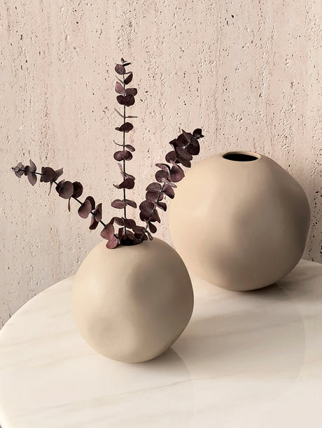 LIVETAI Marisol Elegant Round Ceramic Vase from LIVETAI