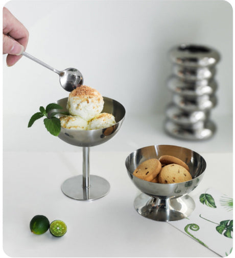 LIVETAI Sapporo Sleek Stainless Steel Dessert Bowl from LIVETAI