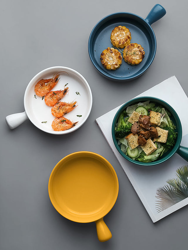 LIVETAI Seiryu Elegant Ceramic Noodle Bowl from LIVETAI