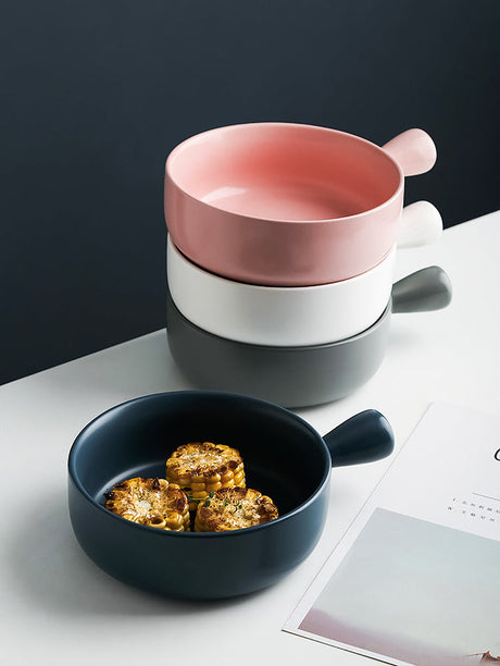 LIVETAI Seiryu Elegant Ceramic Noodle Bowl from LIVETAI