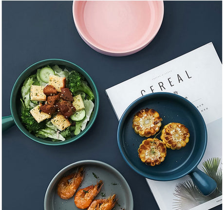LIVETAI Seiryu Elegant Ceramic Noodle Bowl from LIVETAI