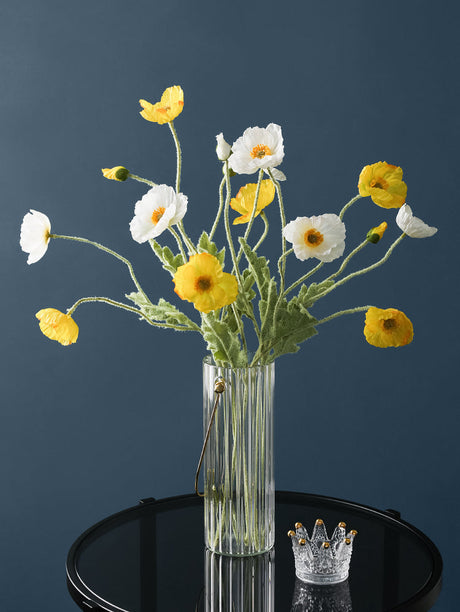 LIVETAI Serafina Lifelike Silk Camellia Flower Arrangement Decor from LIVETAI