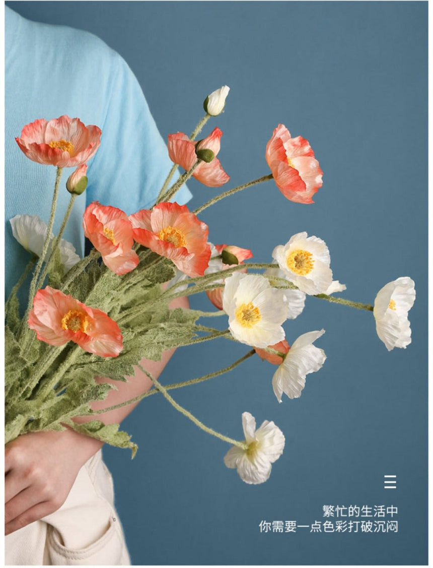LIVETAI Serafina Lifelike Silk Camellia Flower Arrangement Decor from LIVETAI