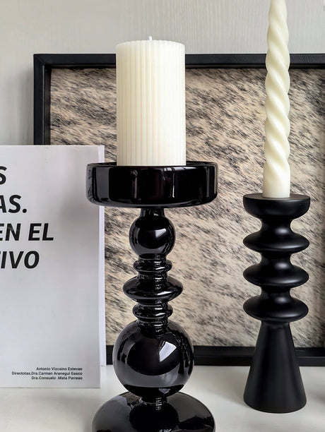 LIVETAI Seraphina Vintage Elegant Solid Wood Candlestick. from LIVETAI