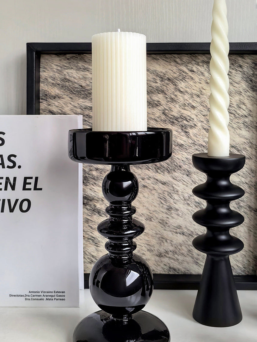 LIVETAI Seraphina Vintage Elegant Solid Wood Candlestick. from LIVETAI