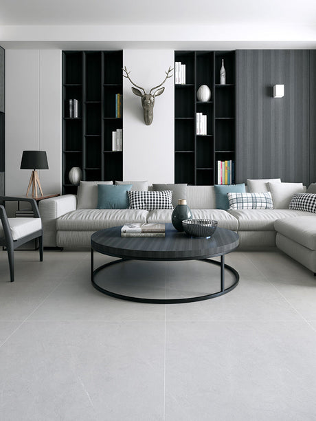 LOFTWELL Alhambra Modern Gray Soft Cement Floor Tile from LOFTWELL