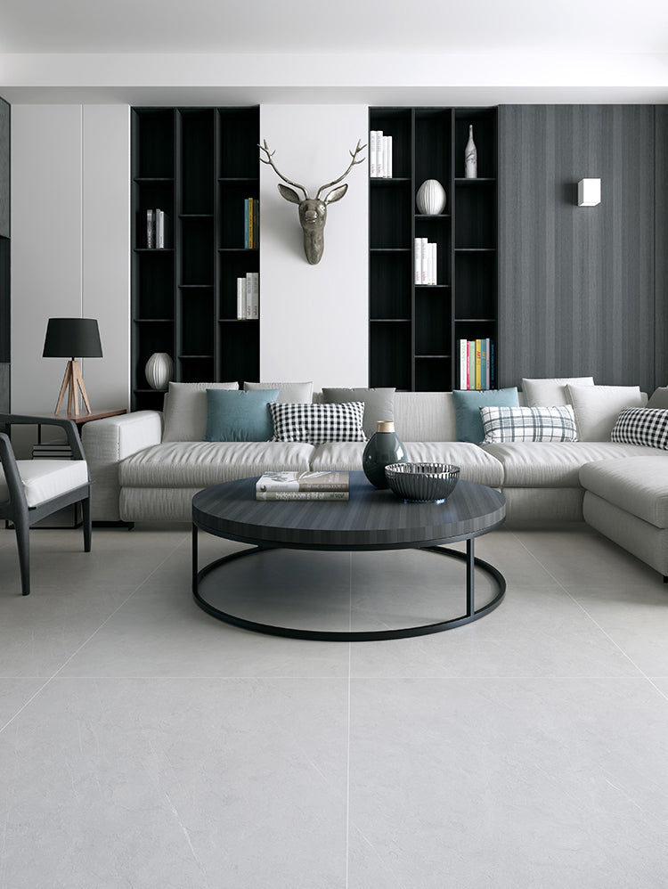 LOFTWELL Alhambra Modern Gray Soft Cement Floor Tile from LOFTWELL