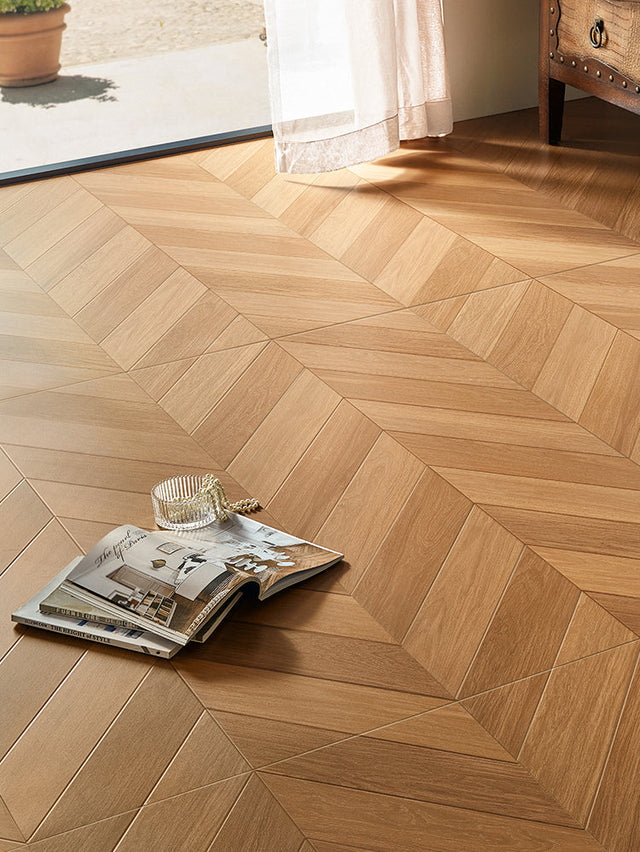 LOFTWELL Amara Softlight Velvet Grain Wood Tile from LOFTWELL