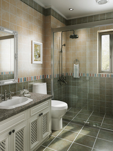 LOFTWELL Marcellus Vintage Textured Kitchen Tiles from LOFTWELL