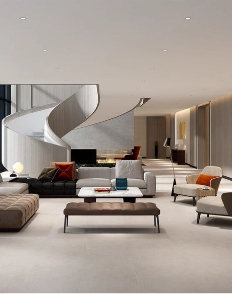 LOFTWELL Saramour Minimalist Soft Light Tile - 600x1200 Non-slip Flooring from LOFTWELL