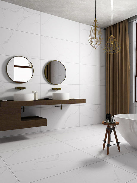 LOFTWELL Saramour Minimalist Soft Light Tile - 600x1200 Non-slip Flooring from LOFTWELL