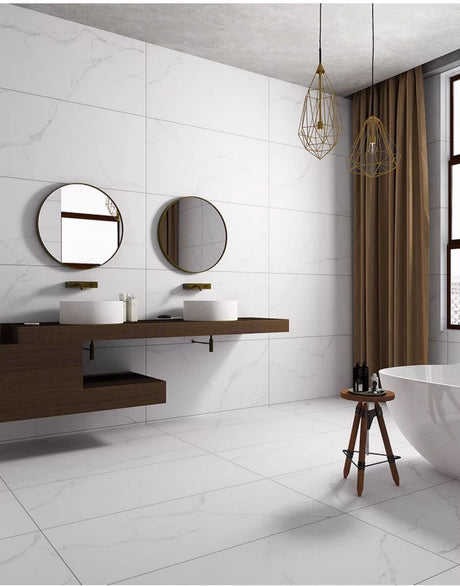 LOFTWELL Saramour Minimalist Soft Light Tile - 600x1200 Non-slip Flooring from LOFTWELL