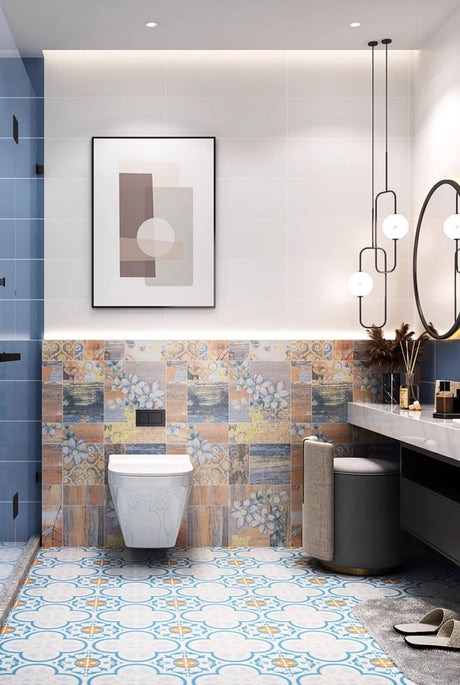 LOFTWELL Zephyra Vintage Moroccan Tiles Kitchen Wall Decor from LOFTWELL