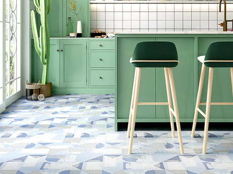 LOFTWELL Zephyra Vintage Moroccan Tiles Kitchen Wall Decor from LOFTWELL