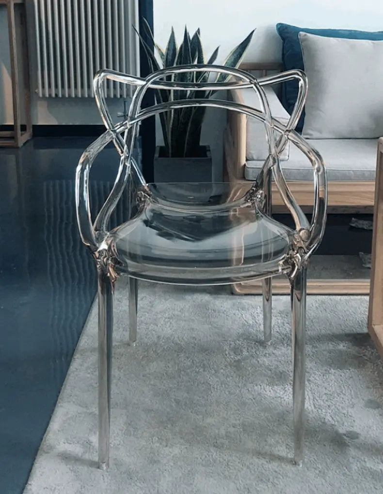 MAGICIANS HOUSE Alhambra Sleek Transparent Dining Chair from MAGICIANS HOUSE