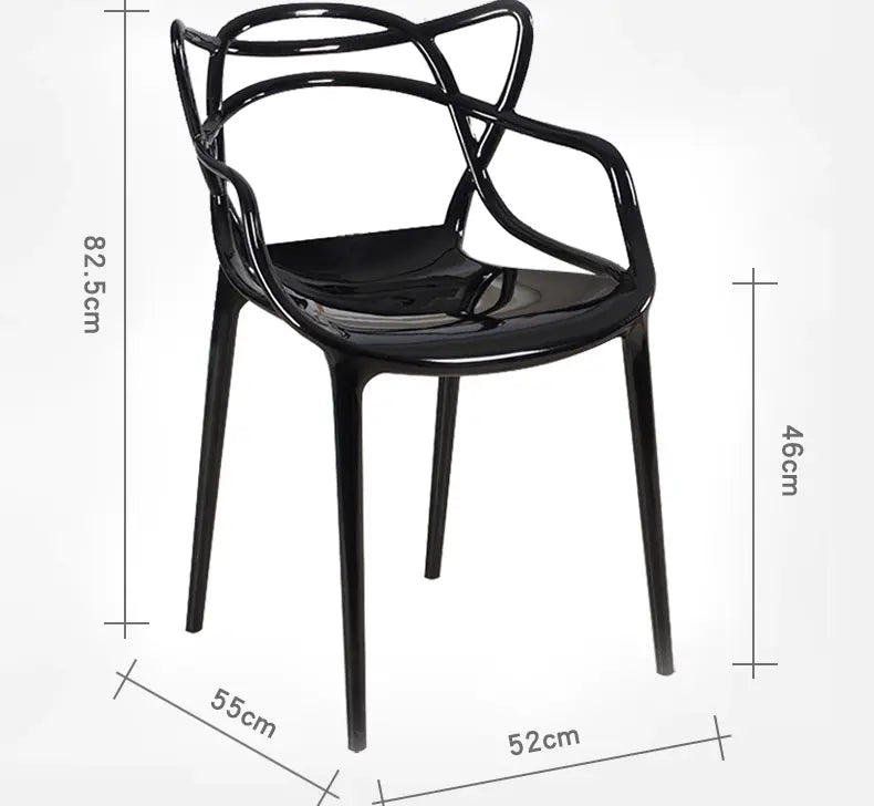 MAGICIANS HOUSE Alhambra Sleek Transparent Dining Chair from MAGICIANS HOUSE