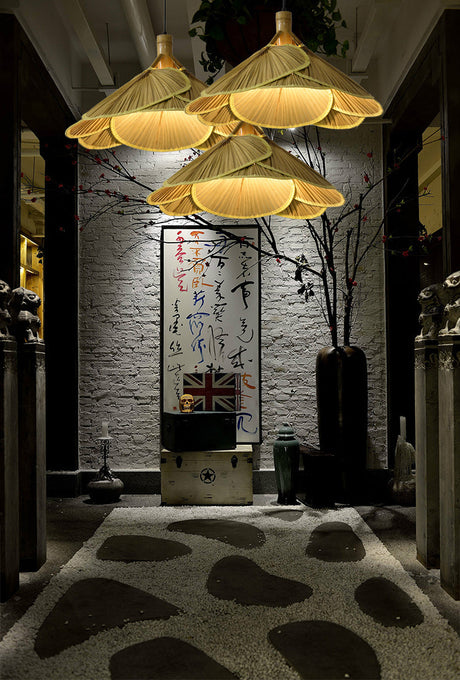 MAILANG Dastaan Retro Bamboo Ceiling Lamp from MAILANG