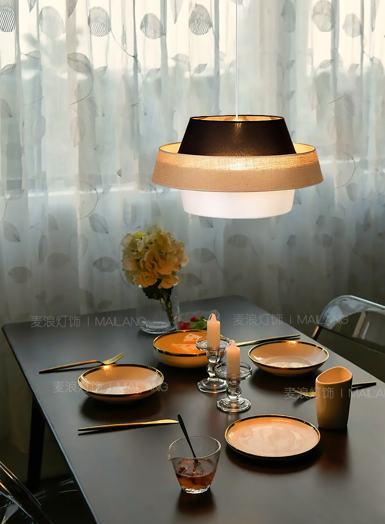 MAILANG Haruka Elegant Fabric Pendant Ceiling Lamp from MAILANG