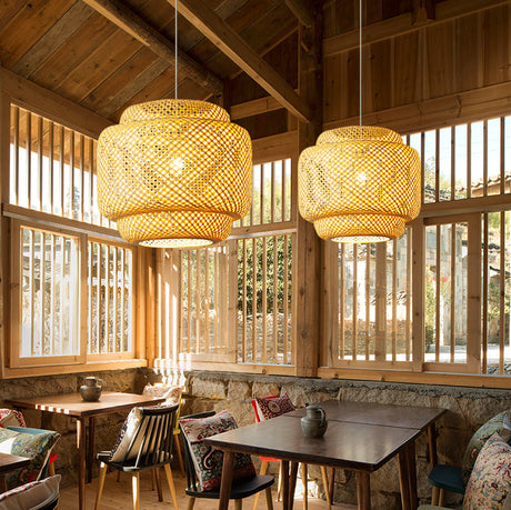 MAILANG Haruki Elegant Bamboo Ceiling Lamp from MAILANG