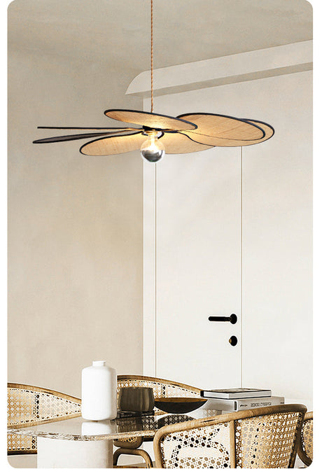 MAILANG Haruki Elegant Floral Straw Lights Ceiling Lamp from MAILANG