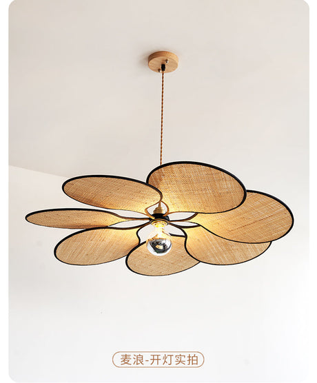 MAILANG Haruki Elegant Floral Straw Lights Ceiling Lamp from MAILANG