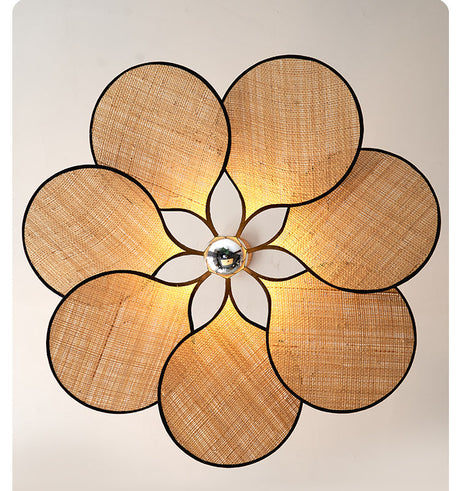MAILANG Haruki Elegant Floral Straw Lights Ceiling Lamp from MAILANG