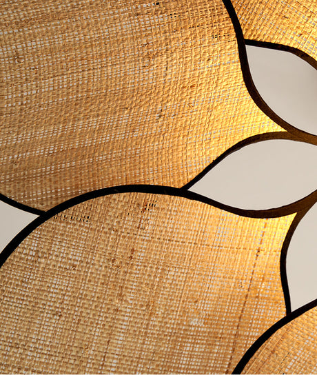 MAILANG Haruki Elegant Floral Straw Lights Ceiling Lamp from MAILANG
