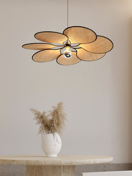 MAILANG Haruki Elegant Floral Straw Lights Ceiling Lamp from MAILANG
