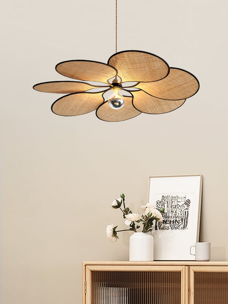 MAILANG Haruki Elegant Floral Straw Lights Ceiling Lamp from MAILANG