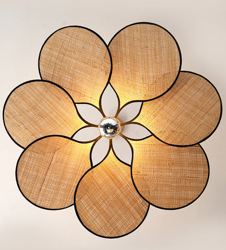 MAILANG Haruki Elegant Floral Straw Lights Ceiling Lamp from MAILANG