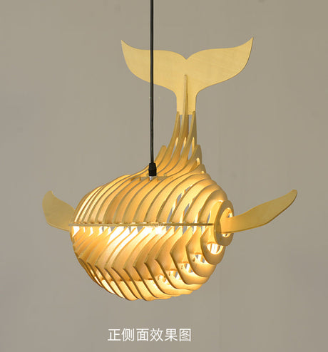 MAILANG Haruki Elegant Japanese Solid Wood Chandelier from MAILANG