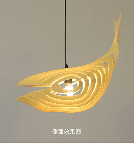 MAILANG Haruki Elegant Japanese Solid Wood Chandelier from MAILANG