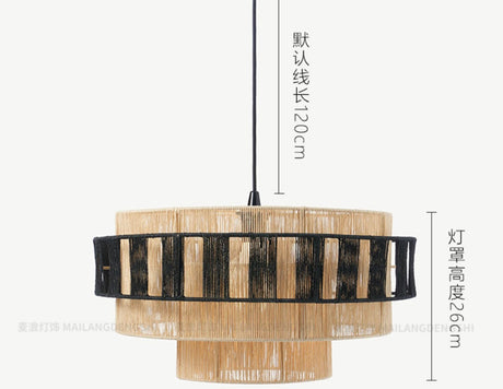 MAILANG Haruki Stylish Scandinavian Woven Ceiling Lamp from MAILANG