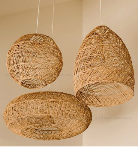 MAILANG Haruki Woven Design Rustic Ceiling Lamp from MAILANG