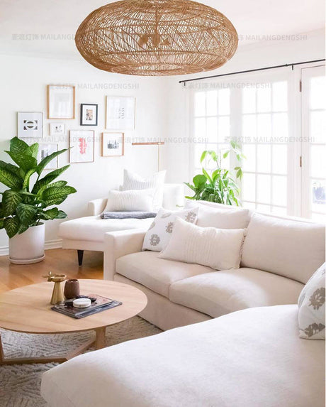 MAILANG Haruki Woven Design Rustic Ceiling Lamp from MAILANG
