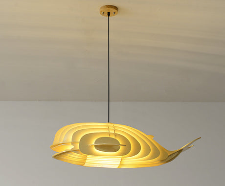MAILANG Kenji Artistic Solid Wood Fish Chandelier from MAILANG