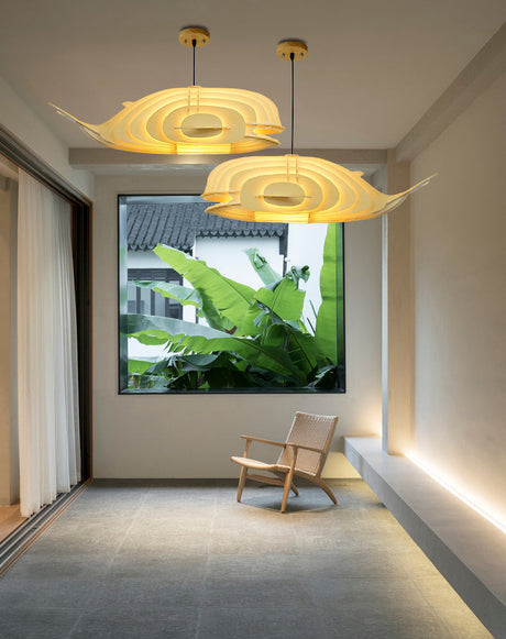 MAILANG Kenji Artistic Solid Wood Fish Chandelier from MAILANG